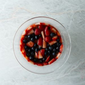 trifle s ovocím